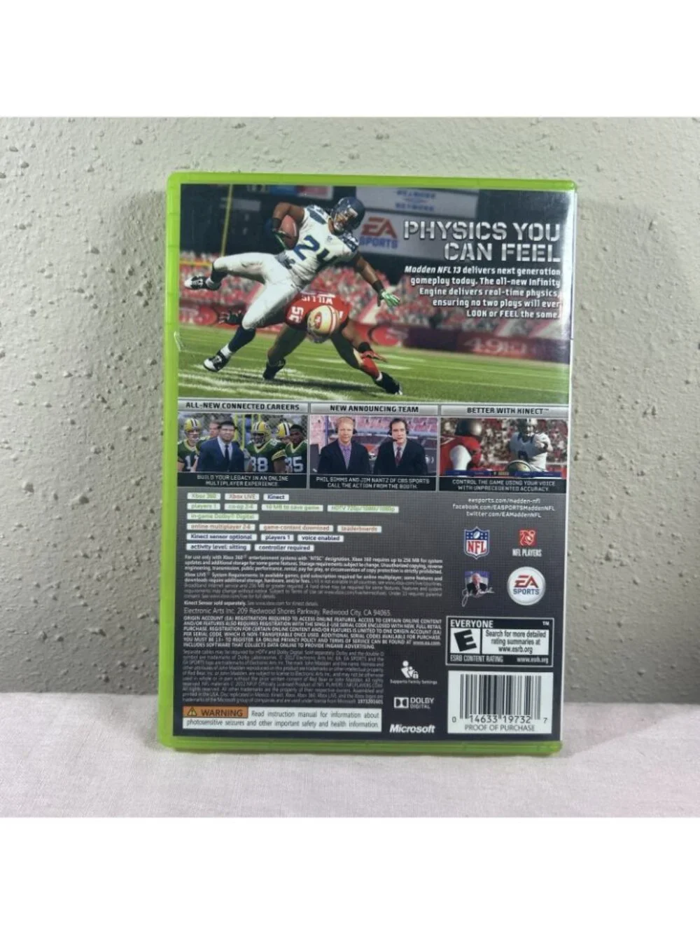 Madden NFL 13 Xbox 360 Tested Working Free Shipping